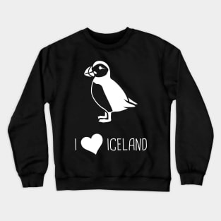 I Love Iceland | Puffin Design Crewneck Sweatshirt